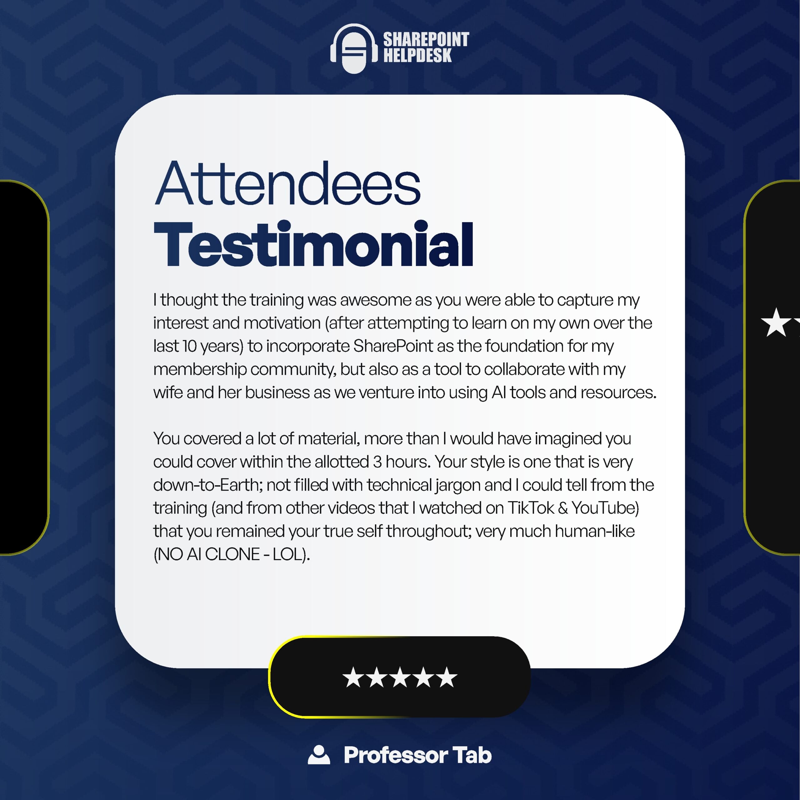 Attendee testimonial 4